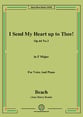 I Send My Heart up to Thee!Op.44 No.3,in F Major Vocal Solo & Collections sheet music cover